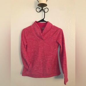 Athletic Works V-Neck Sweatshirt - Hot Pink - SIZE LARGE